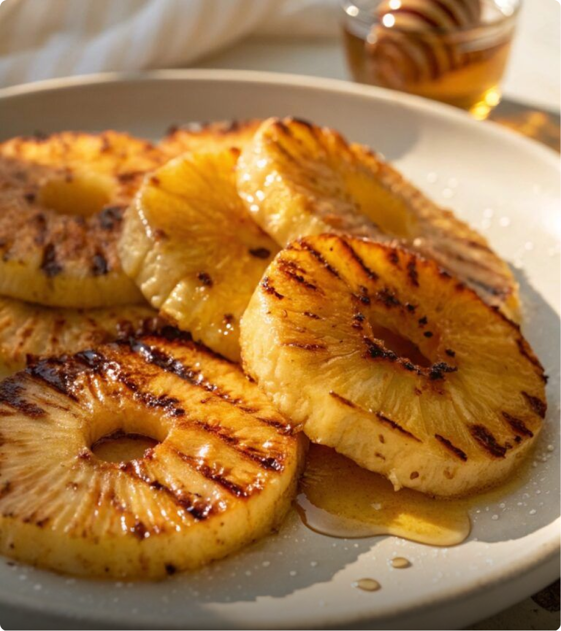 Grilled Pineapple with Chilli & Honey